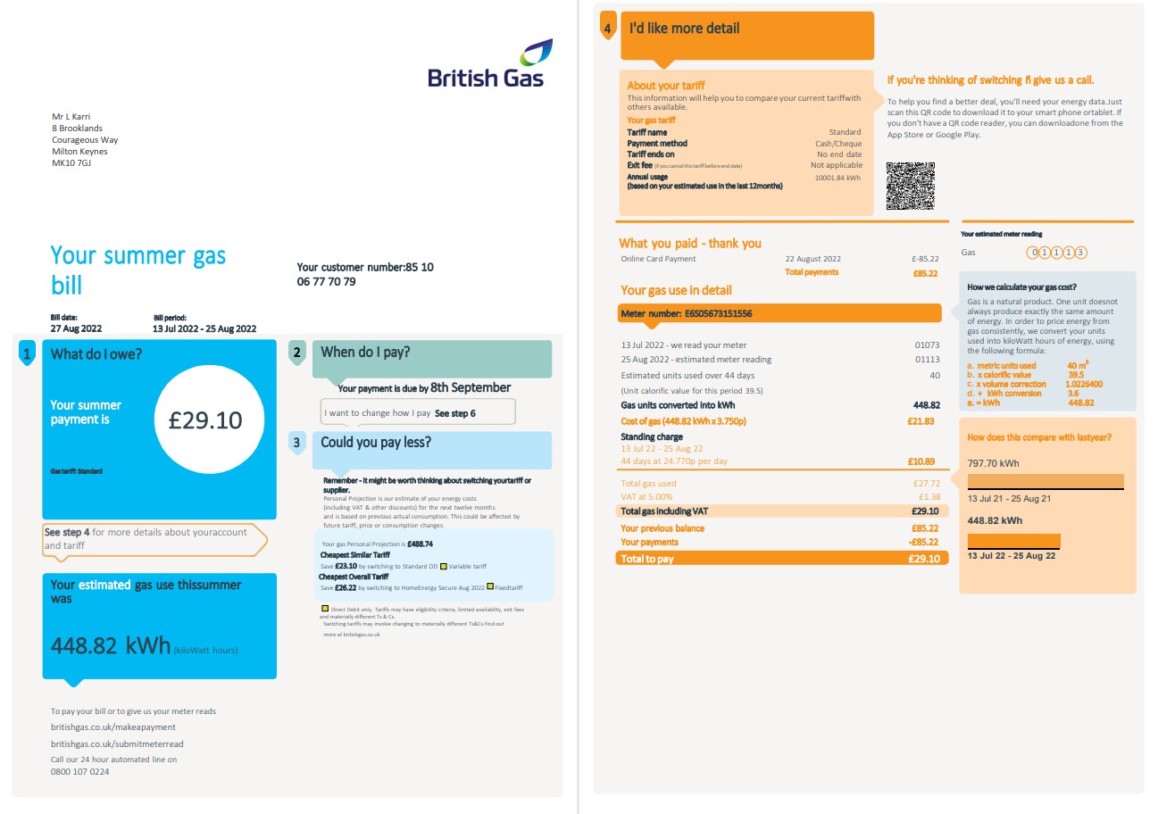  Minol USA business utility bill 
